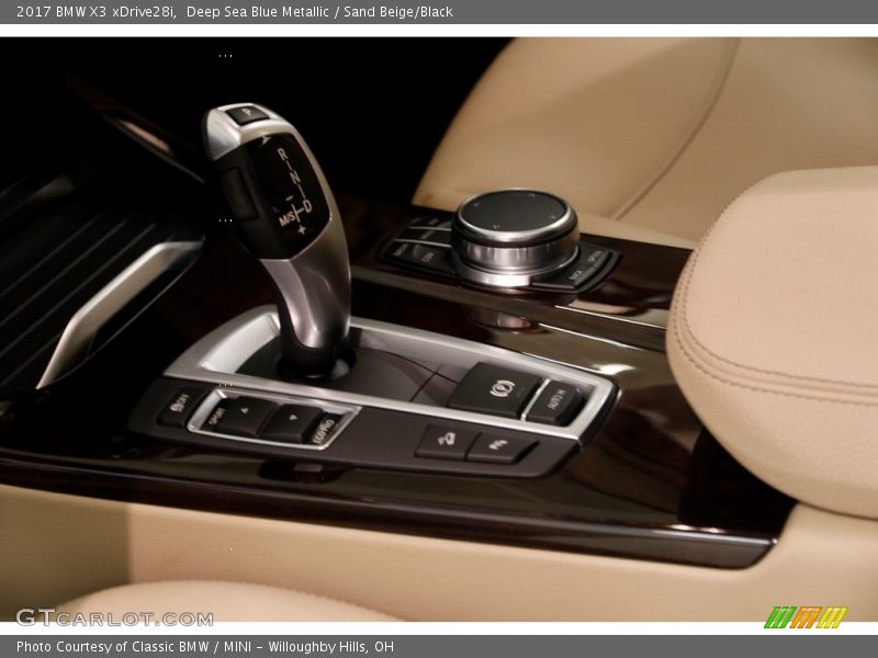 Deep Sea Blue Metallic / Sand Beige/Black 2017 BMW X3 xDrive28i