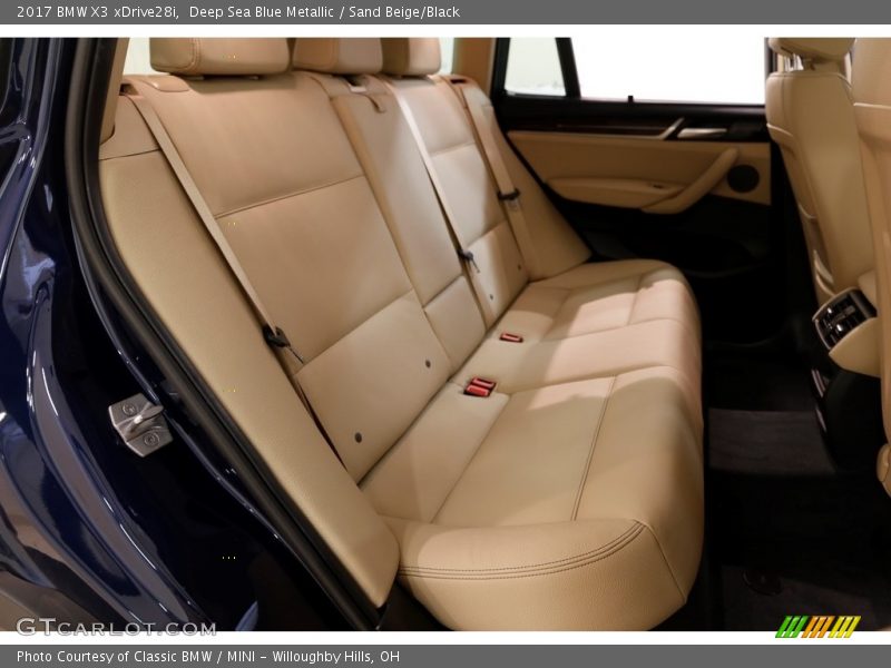 Deep Sea Blue Metallic / Sand Beige/Black 2017 BMW X3 xDrive28i