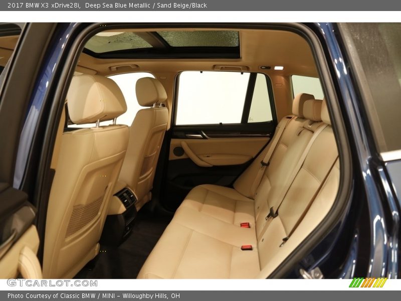 Deep Sea Blue Metallic / Sand Beige/Black 2017 BMW X3 xDrive28i