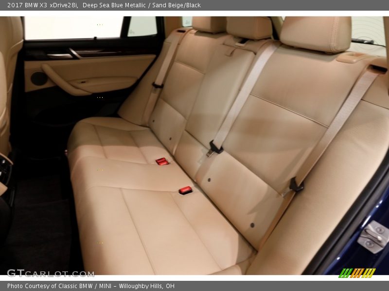 Deep Sea Blue Metallic / Sand Beige/Black 2017 BMW X3 xDrive28i
