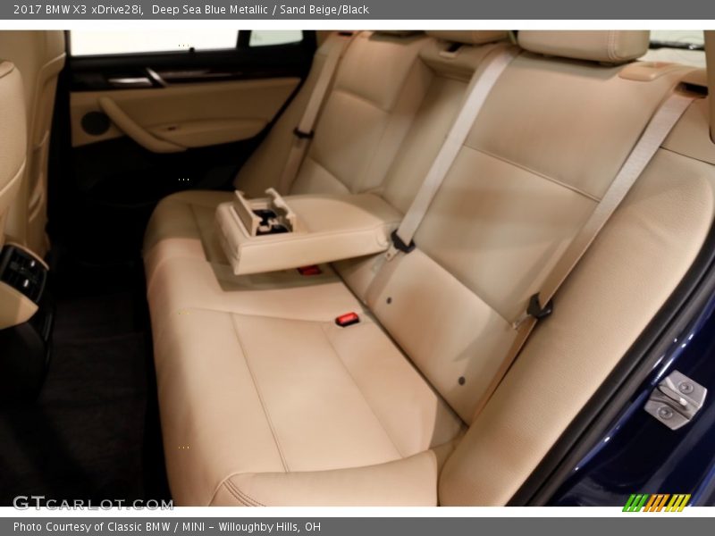 Deep Sea Blue Metallic / Sand Beige/Black 2017 BMW X3 xDrive28i