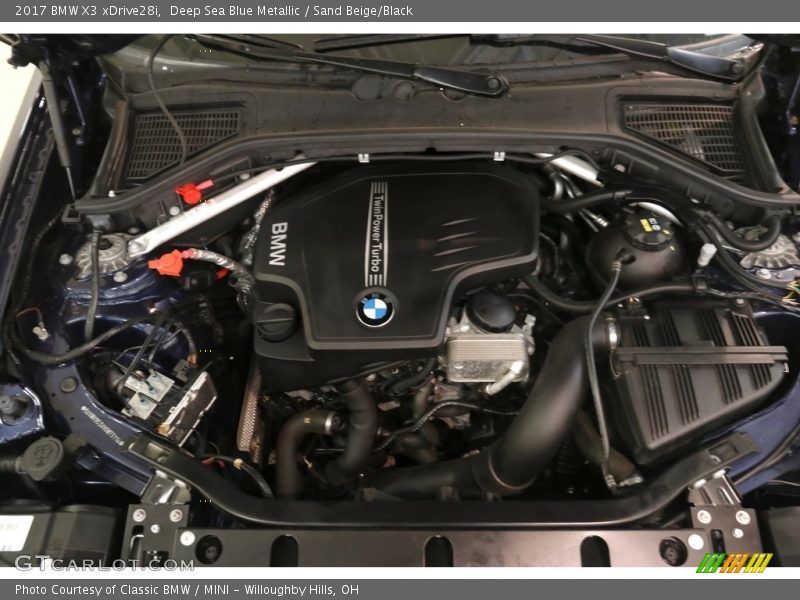 Deep Sea Blue Metallic / Sand Beige/Black 2017 BMW X3 xDrive28i