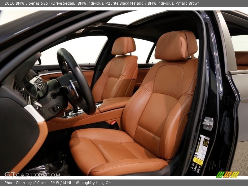 Front Seat of 2016 5 Series 535i xDrive Sedan