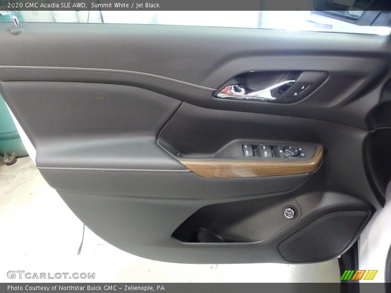 Summit White / Jet Black 2020 GMC Acadia SLE AWD