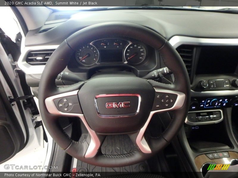 Summit White / Jet Black 2020 GMC Acadia SLE AWD