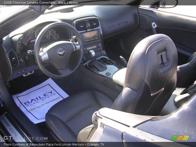 Black / Ebony 2008 Chevrolet Corvette Convertible