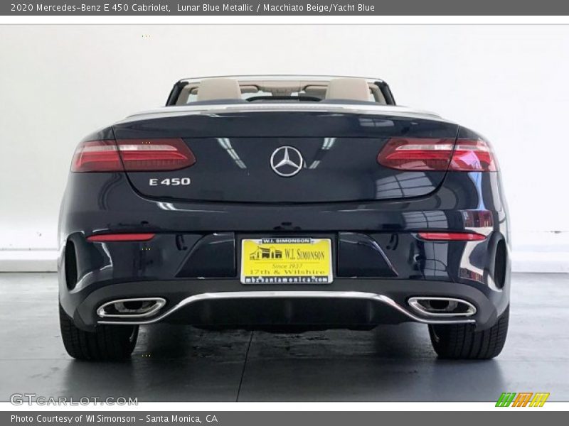 Lunar Blue Metallic / Macchiato Beige/Yacht Blue 2020 Mercedes-Benz E 450 Cabriolet
