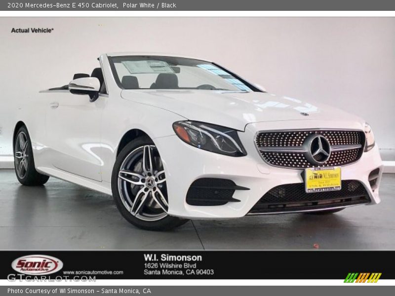 Polar White / Black 2020 Mercedes-Benz E 450 Cabriolet