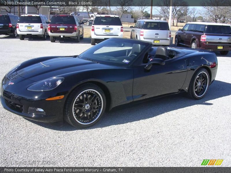 Black / Ebony 2008 Chevrolet Corvette Convertible
