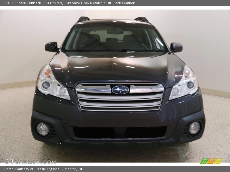 Graphite Gray Metallic / Off Black Leather 2013 Subaru Outback 2.5i Limited