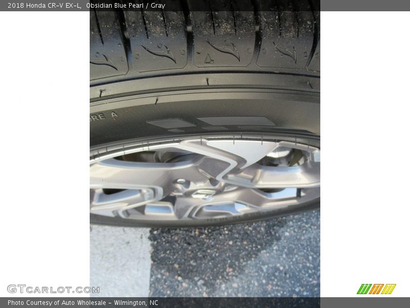 Obsidian Blue Pearl / Gray 2018 Honda CR-V EX-L