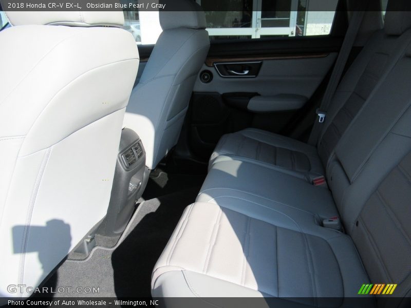 Obsidian Blue Pearl / Gray 2018 Honda CR-V EX-L