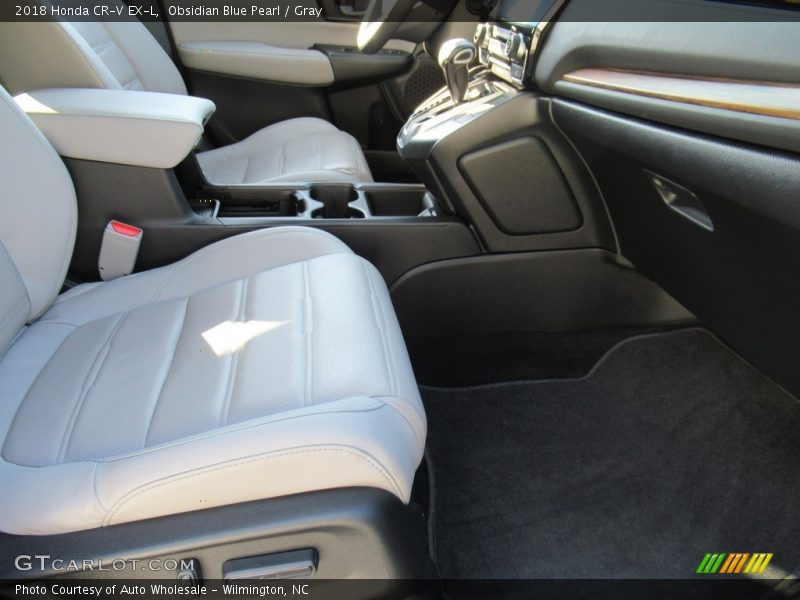 Obsidian Blue Pearl / Gray 2018 Honda CR-V EX-L