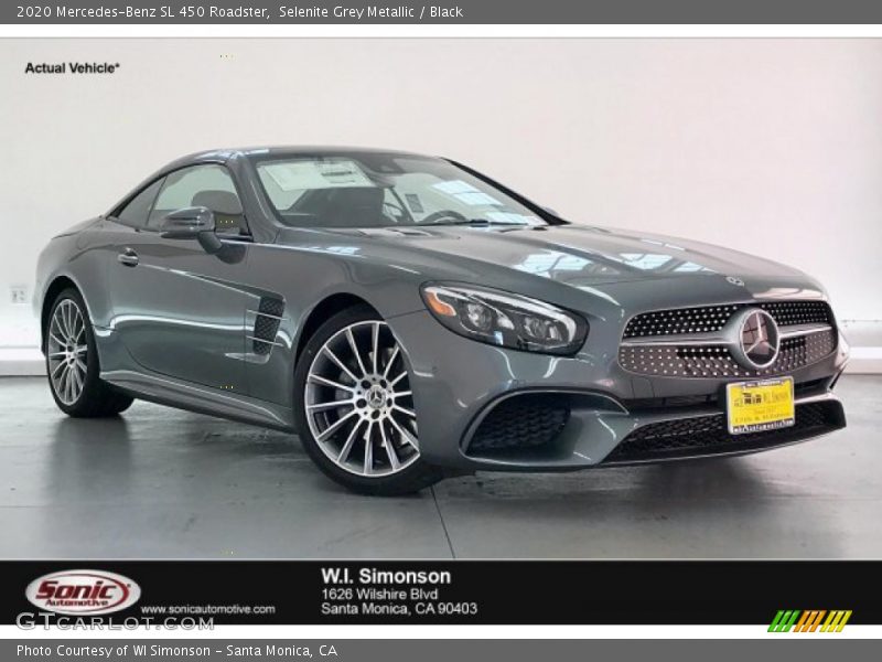 Selenite Grey Metallic / Black 2020 Mercedes-Benz SL 450 Roadster