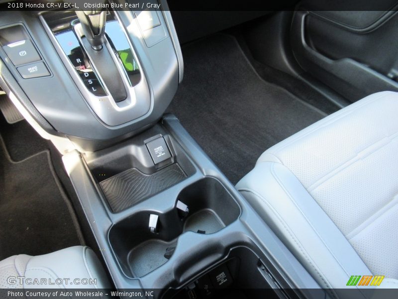 Obsidian Blue Pearl / Gray 2018 Honda CR-V EX-L