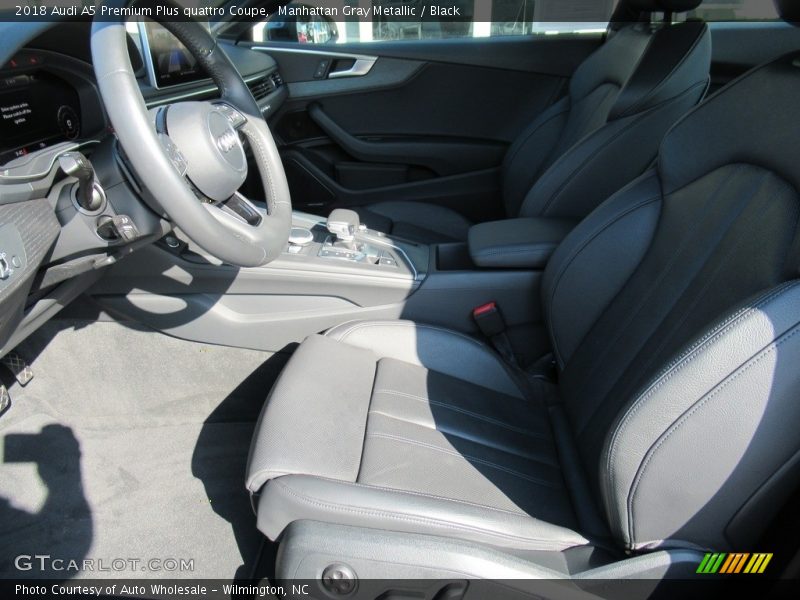 Manhattan Gray Metallic / Black 2018 Audi A5 Premium Plus quattro Coupe