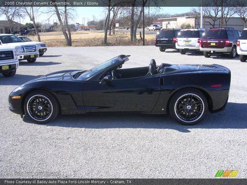 Black / Ebony 2008 Chevrolet Corvette Convertible