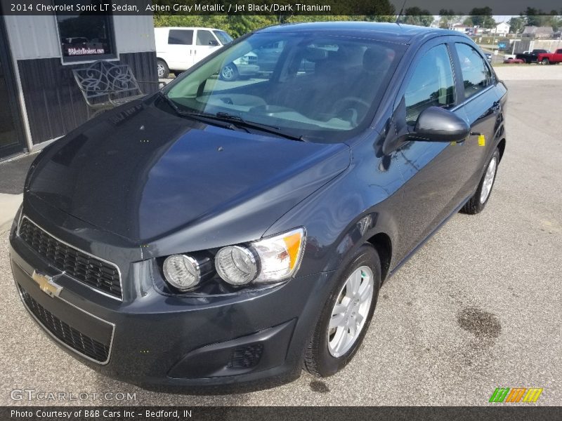 Ashen Gray Metallic / Jet Black/Dark Titanium 2014 Chevrolet Sonic LT Sedan