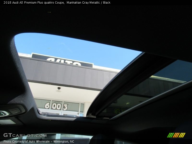 Manhattan Gray Metallic / Black 2018 Audi A5 Premium Plus quattro Coupe
