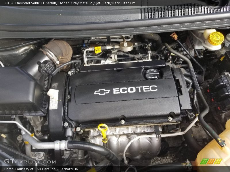 Ashen Gray Metallic / Jet Black/Dark Titanium 2014 Chevrolet Sonic LT Sedan