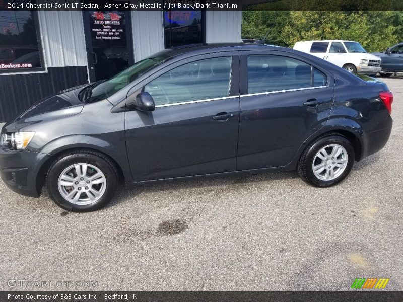 Ashen Gray Metallic / Jet Black/Dark Titanium 2014 Chevrolet Sonic LT Sedan