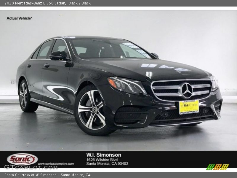 Black / Black 2020 Mercedes-Benz E 350 Sedan