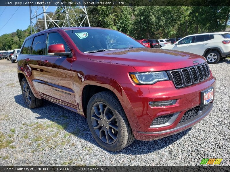 Velvet Red Pearl / Black 2020 Jeep Grand Cherokee High Altitude 4x4