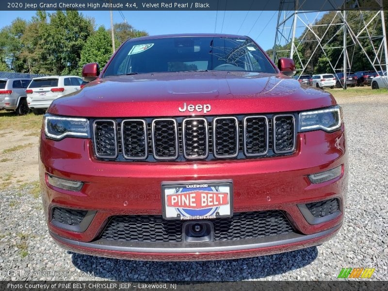 Velvet Red Pearl / Black 2020 Jeep Grand Cherokee High Altitude 4x4