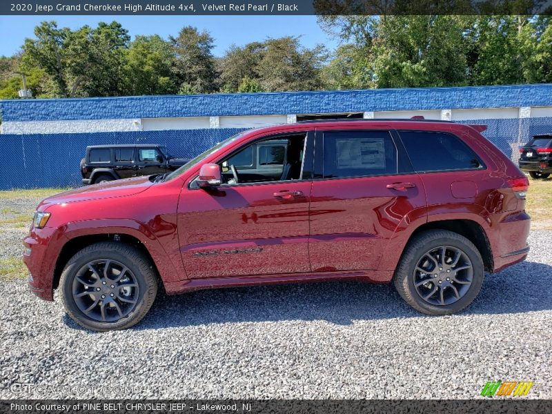 Velvet Red Pearl / Black 2020 Jeep Grand Cherokee High Altitude 4x4