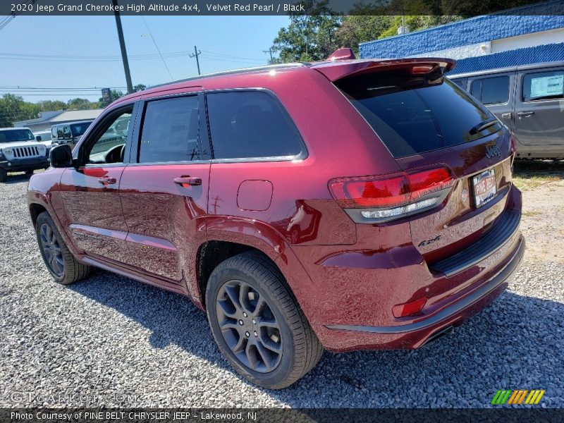 Velvet Red Pearl / Black 2020 Jeep Grand Cherokee High Altitude 4x4