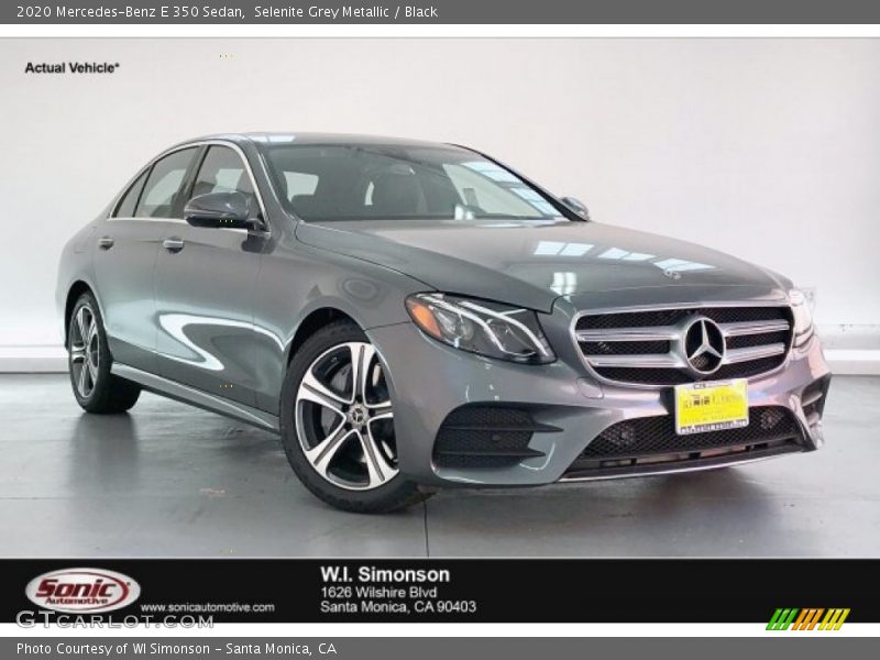 Selenite Grey Metallic / Black 2020 Mercedes-Benz E 350 Sedan