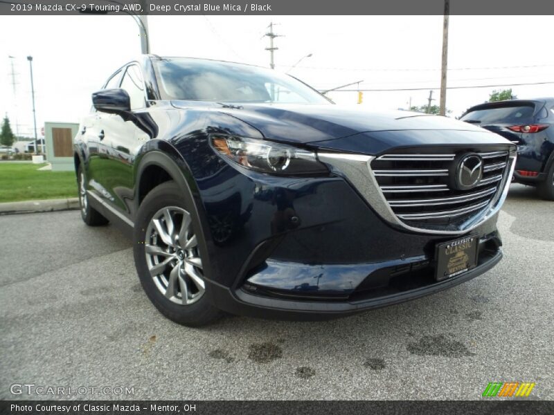 Deep Crystal Blue Mica / Black 2019 Mazda CX-9 Touring AWD
