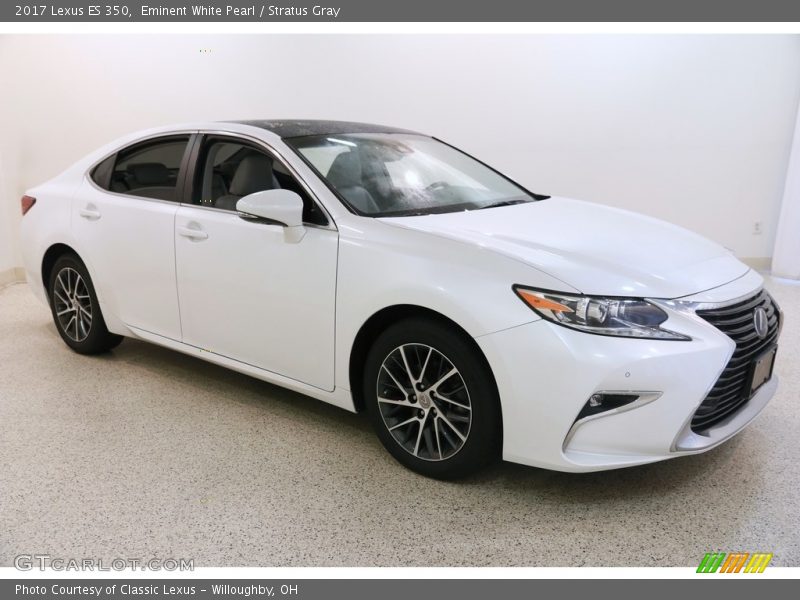 Eminent White Pearl / Stratus Gray 2017 Lexus ES 350