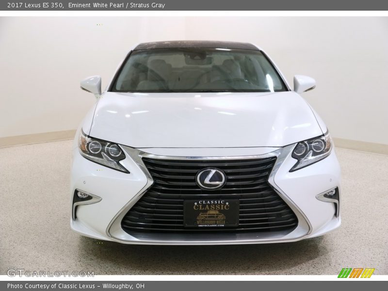 Eminent White Pearl / Stratus Gray 2017 Lexus ES 350