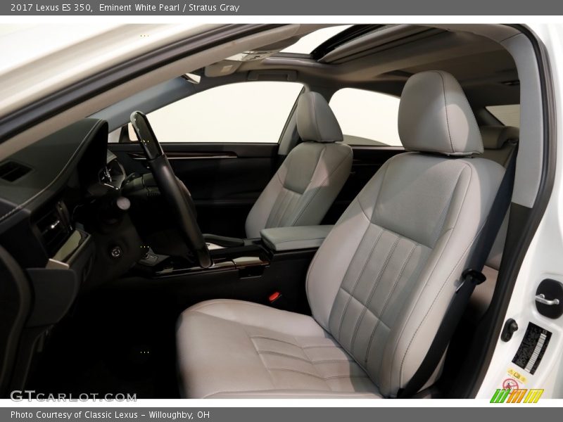Eminent White Pearl / Stratus Gray 2017 Lexus ES 350