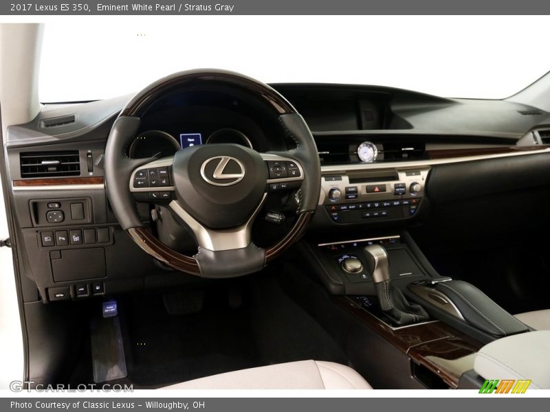 Eminent White Pearl / Stratus Gray 2017 Lexus ES 350