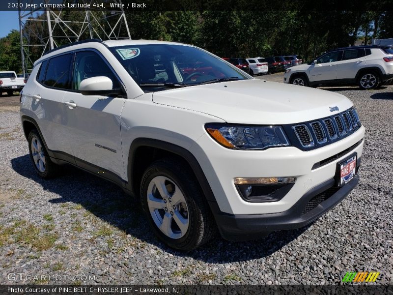 White / Black 2020 Jeep Compass Latitude 4x4