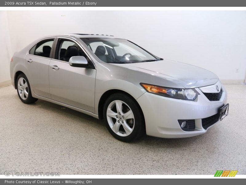 Palladium Metallic / Ebony 2009 Acura TSX Sedan