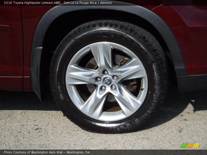 Ooh La La Rouge Mica / Almond 2016 Toyota Highlander Limited AWD
