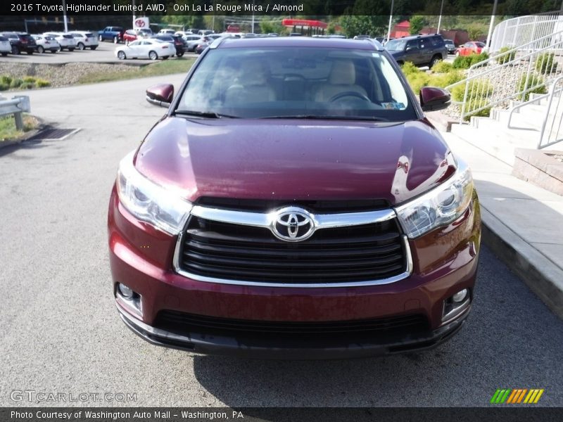 Ooh La La Rouge Mica / Almond 2016 Toyota Highlander Limited AWD