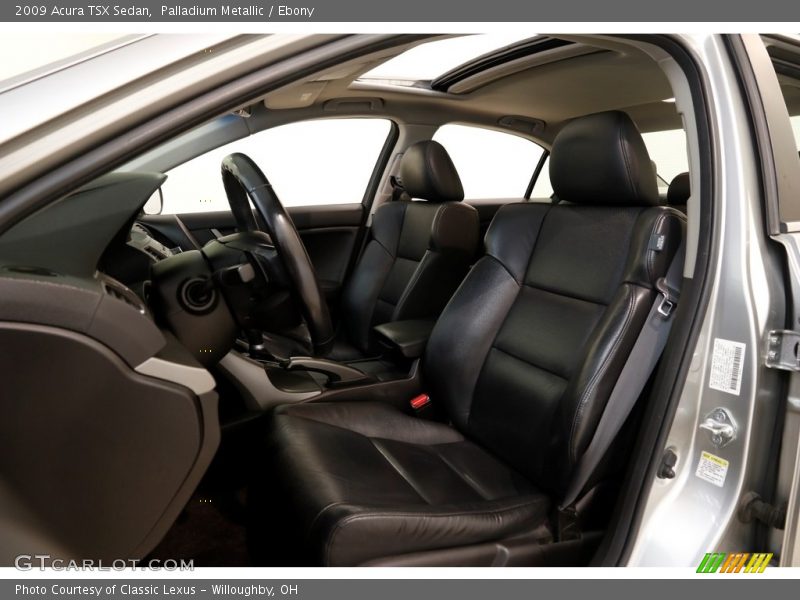 Palladium Metallic / Ebony 2009 Acura TSX Sedan