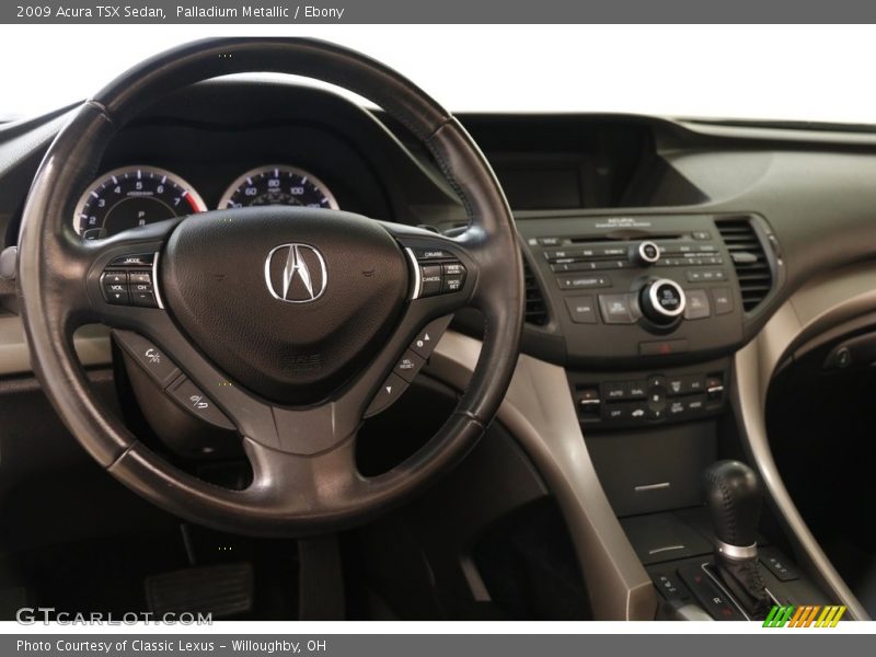 Palladium Metallic / Ebony 2009 Acura TSX Sedan