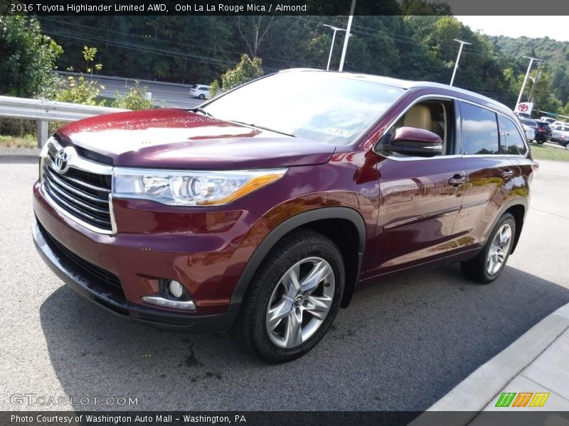 Ooh La La Rouge Mica / Almond 2016 Toyota Highlander Limited AWD