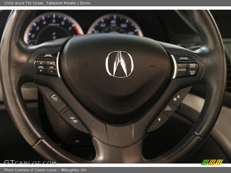 Palladium Metallic / Ebony 2009 Acura TSX Sedan