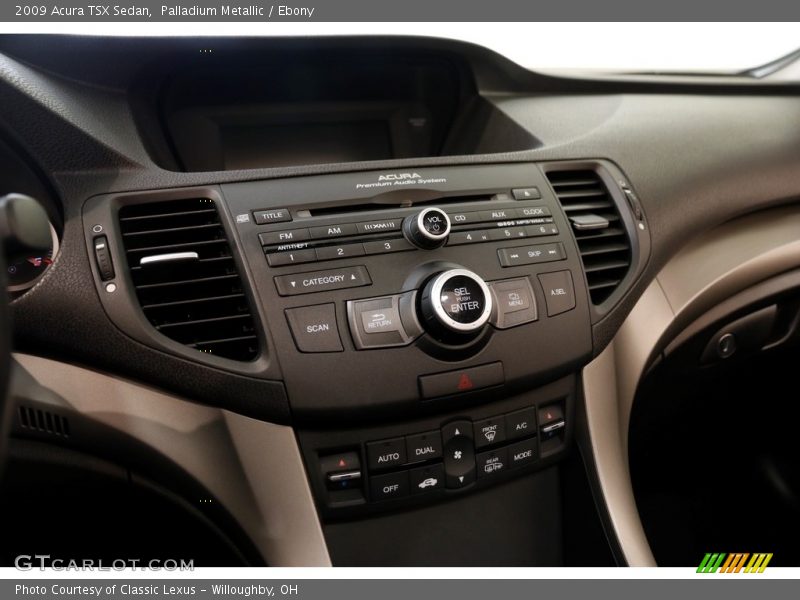 Palladium Metallic / Ebony 2009 Acura TSX Sedan
