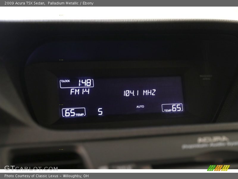 Palladium Metallic / Ebony 2009 Acura TSX Sedan