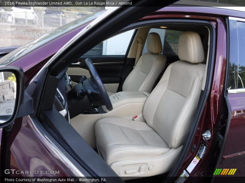 Ooh La La Rouge Mica / Almond 2016 Toyota Highlander Limited AWD