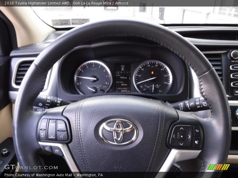 Ooh La La Rouge Mica / Almond 2016 Toyota Highlander Limited AWD