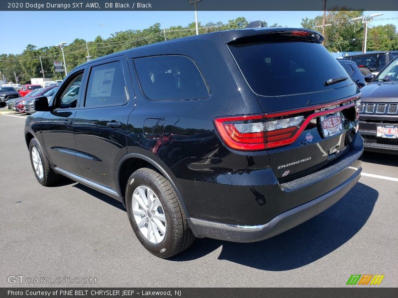 DB Black / Black 2020 Dodge Durango SXT AWD