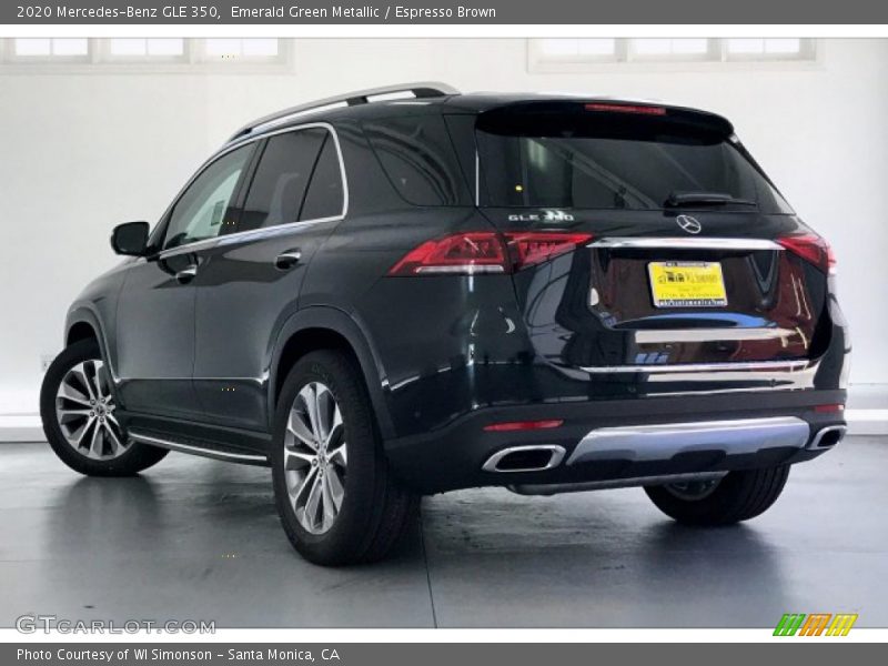 Emerald Green Metallic / Espresso Brown 2020 Mercedes-Benz GLE 350